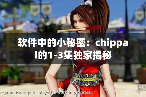 軟件中的小秘密：chippai的1-3集獨家揭秘