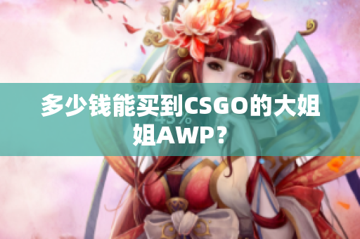 多少錢能買到CSGO的大姐姐AWP？