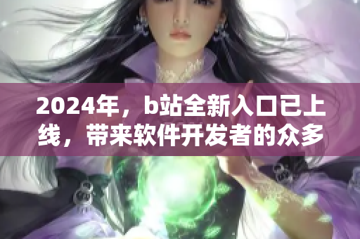 2024年，b站全新入口已上線，帶來軟件開發者的眾多新機遇！