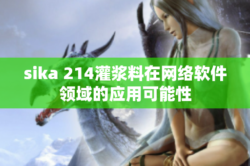 sika 214灌漿料在網絡軟件領域的應用可能性