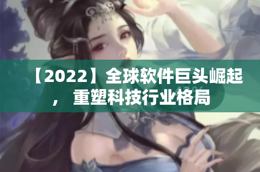 【2022】全球軟件巨頭崛起， 重塑科技行業格局