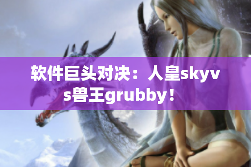 軟件巨頭對決：人皇skyvs獸王grubby！ 