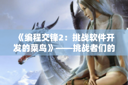 《編程交鋒2：挑戰軟件開發的菜鳥》——挑戰者們的軟件戰場