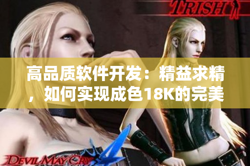 高品質軟件開發：精益求精，如何實現成色18K的完美之作