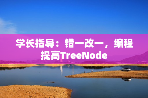 學長指導：錯一改一，編程提高TreeNode