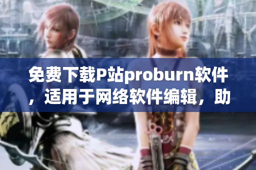 免費下載P站proburn軟件，適用于網絡軟件編輯，助力網絡軟件創作