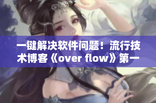 一鍵解決軟件問題！流行技術(shù)博客《over flow》第一季免費觀看