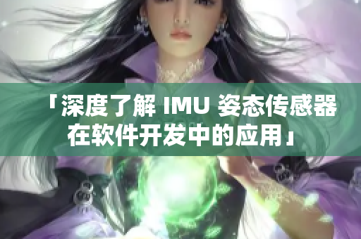 「深度了解 IMU 姿態傳感器在軟件開發中的應用」