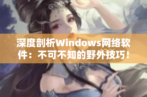 深度剖析Windows網絡軟件：不可不知的野外技巧！