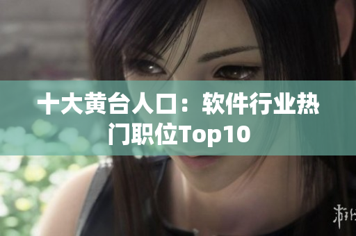 十大黃臺人口：軟件行業熱門職位Top10