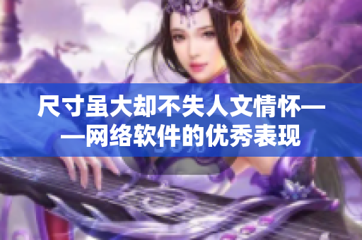 尺寸雖大卻不失人文情懷——網絡軟件的優秀表現