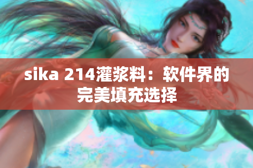 sika 214灌漿料：軟件界的完美填充選擇