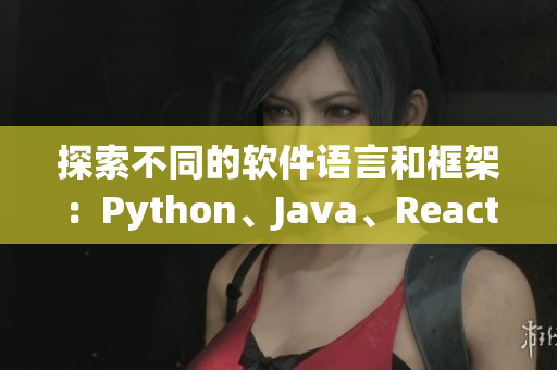 探索不同的軟件語言和框架：Python、Java、React、Ruby等