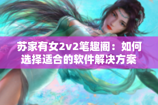 蘇家有女2v2筆趣閣：如何選擇適合的軟件解決方案