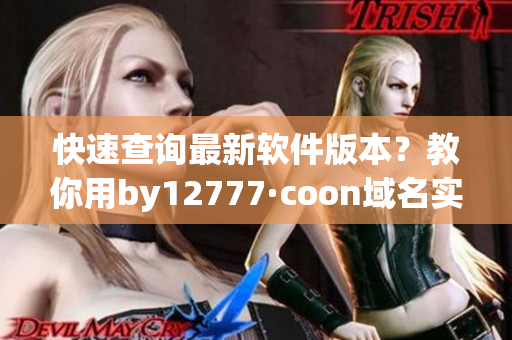 快速查詢最新軟件版本？教你用by12777·coon域名實現！