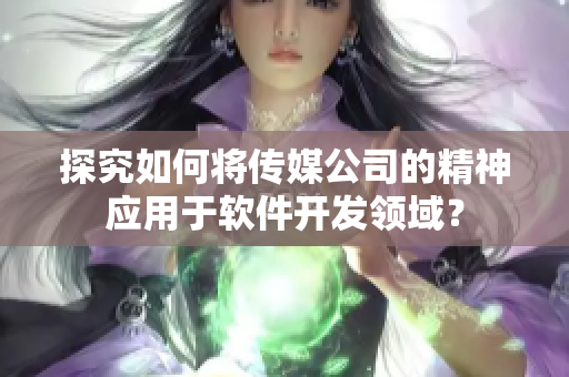 探究如何將傳媒公司的精神應(yīng)用于軟件開發(fā)領(lǐng)域？