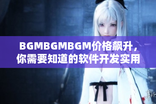 BGMBGMBGM價格飆升，你需要知道的軟件開發實用工具