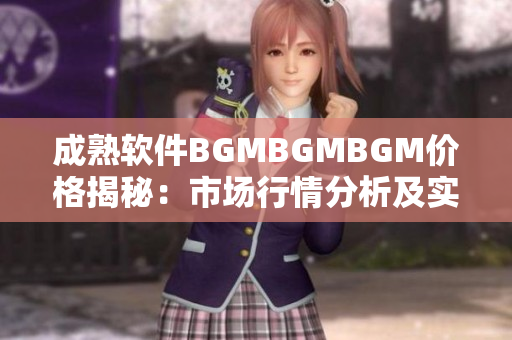 成熟軟件BGMBGMBGM價格揭秘：市場行情分析及實用指南