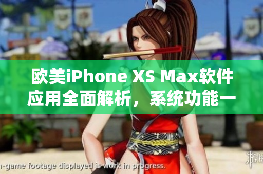 歐美iPhone XS Max軟件應用全面解析，系統功能一覽無余