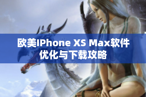 歐美IPhone XS Max軟件優(yōu)化與下載攻略