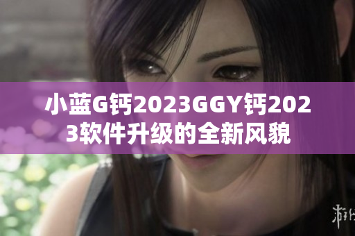 小藍G鈣2023GGY鈣2023軟件升級的全新風貌