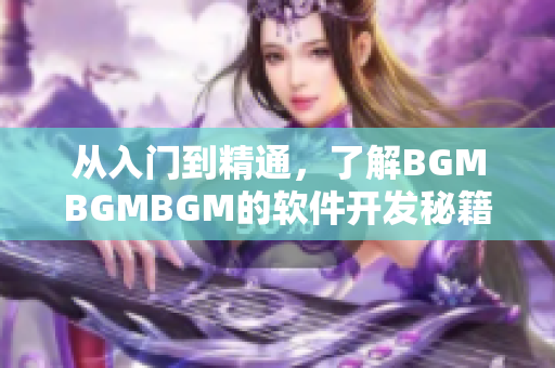 從入門到精通，了解BGMBGMBGM的軟件開發秘籍及價格