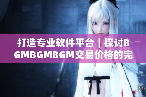 打造專業軟件平臺｜探討BGMBGMBGM交易價格的完整分析