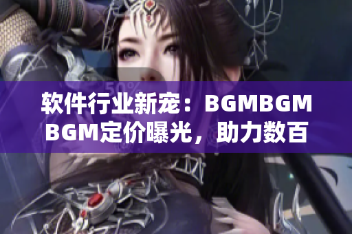 軟件行業新寵：BGMBGMBGM定價曝光，助力數百萬開發者提升應用體驗