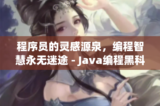 程序員的靈感源泉，編程智慧永無迷途 - Java編程黑科技揭秘