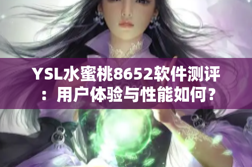 YSL水蜜桃8652軟件測評：用戶體驗與性能如何？