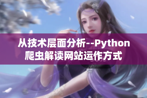 從技術(shù)層面分析--Python爬蟲(chóng)解讀網(wǎng)站運(yùn)作方式